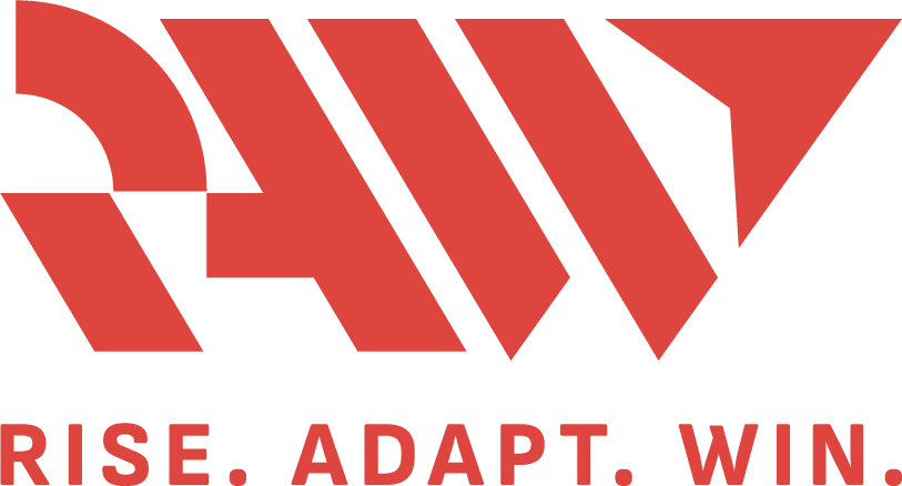 RAW slogan logo